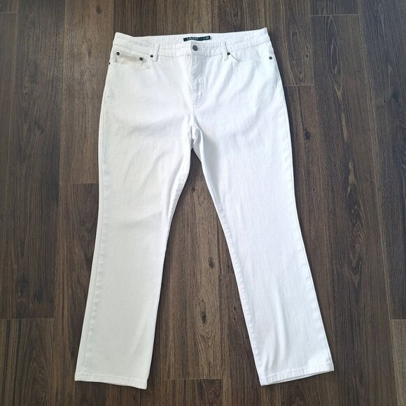 💙 Ralph Lauren White Denim Straight Leg - Picture 9 of 9